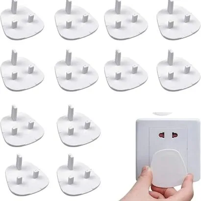SKY-TOUCH Baby Proofing Plug Covers, Plug Socket Covers, Outlet Covers Safety Covers, Electrical Protectors for your Child and Babies at Home, Easy to Use & Secure, Pack of 12pcs